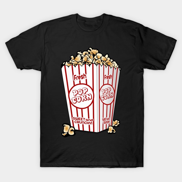 Popcorn T-Shirt by Bootyfreeze